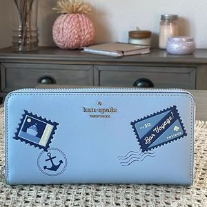 Kate Spade Fresh Water Blue Off The Grid wallet